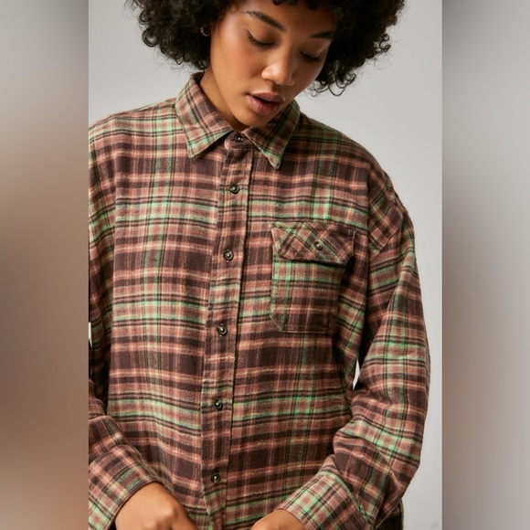 BDG Dani Oversized Flannel - Picture 1 of 9
